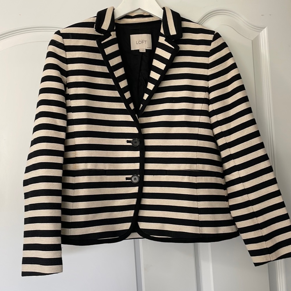 JCrew Loft nautical jacket. Size 6P
